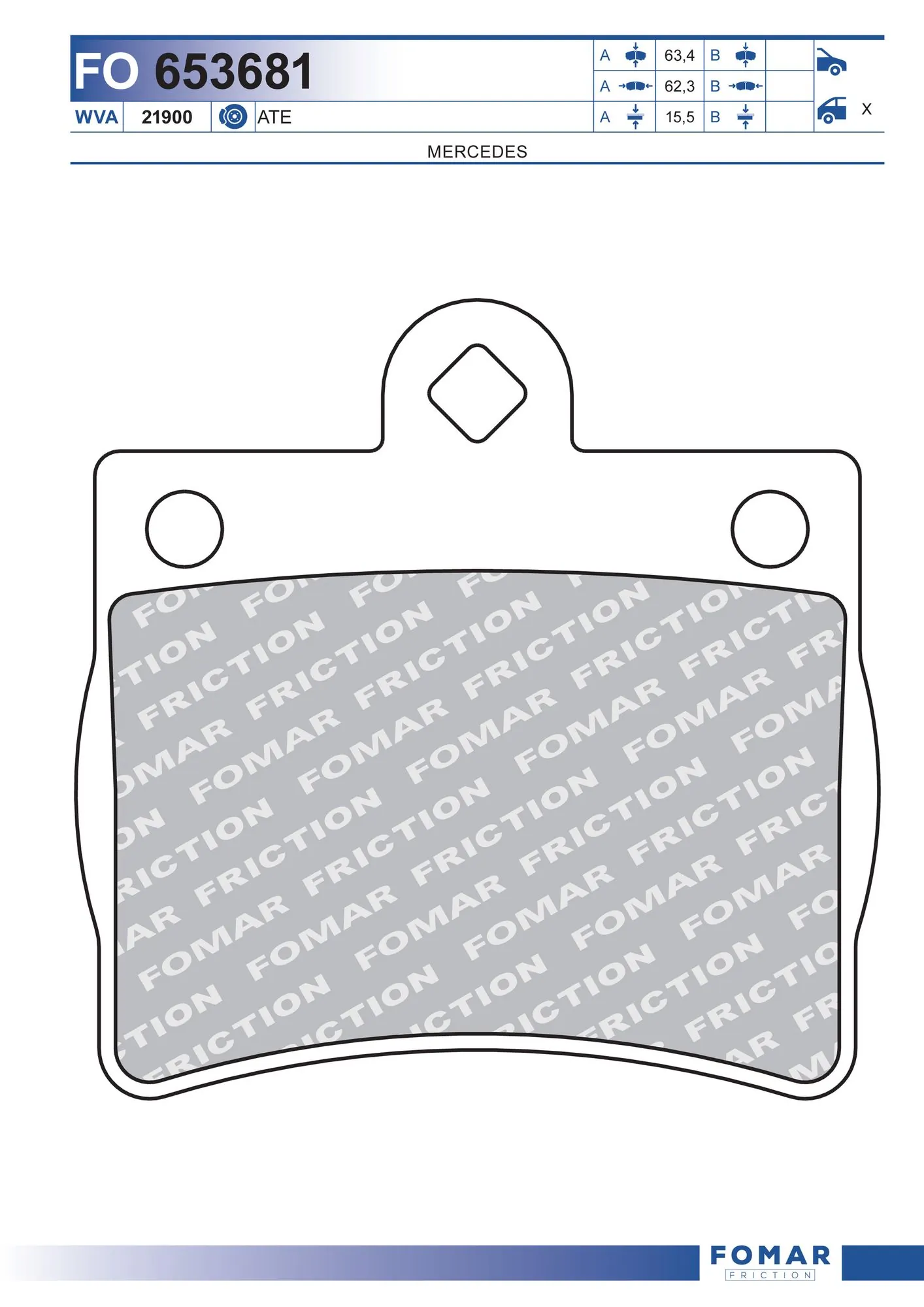 Brake Pad Set, disc brake